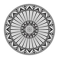 patrón circular ornamento étnico africano para cerámica, azulejos, textiles, tatuajes vector