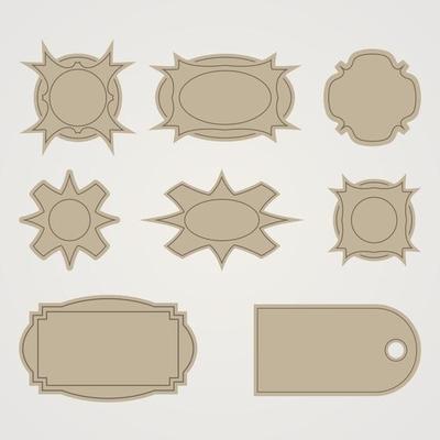 Vector set vintage labels