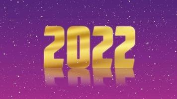 2023 ano novo animação cinematográfica-dourado 2023 saudação de feliz ano novo video