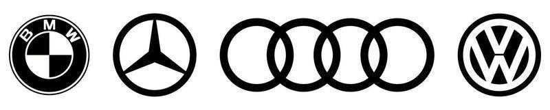 logotipo de las principales empresas de automóviles de Alemania vector