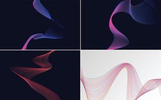 modern wave curve abstract presentation background Pack vector