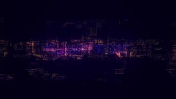 3D-Animation von abonniertem Glow-Glitch-Texthintergrund video