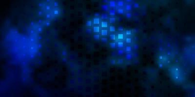 Dark BLUE vector background with rectangles.