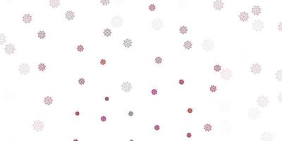 Light gray vector template with ice snowflakes.