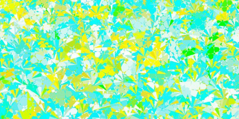Light Blue, Yellow vector template with triangle shapes.