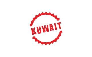 goma de sello de kuwait con estilo grunge sobre fondo blanco vector