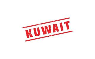 goma de sello de kuwait con estilo grunge sobre fondo blanco vector