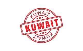 goma de sello de kuwait con estilo grunge sobre fondo blanco vector