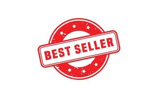 BEST SELLER rubber stamp with grunge style on white background vector