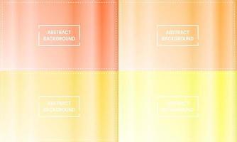 four sets of yellow, orange and white gradient. vertical shine abstract background. simple, modern and colorful style. use for homepage, backgdrop, wallpaper, card, cover, poster, banner or copy space vector