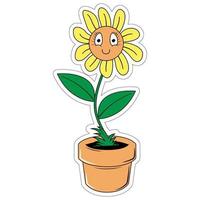 cute flower illustration graphic vector