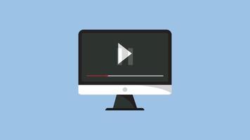 animation footage video streaming design template. vector illustration.
