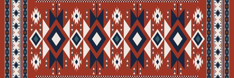 Aztec Navajo pattern. Ethnic boho geometric pattern. Ethnic tribal southwest pattern use for carpet, area rugs, tapestry, mat, bed runner, tablecloth or home interior decoration elements.
