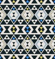 Colorful aztec geometric pattern. Modern colorful ethnic aztec diamond triangle shape seamless pattern. Use for fabric, textile, home interior decoration elements, upholstery, wrapping. vector