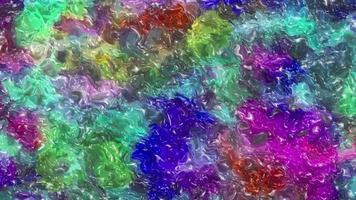 Abstract multicolor liquid glass background animation.Abstract wavy holographic movie,Gradient texture movie video