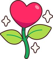 Flower Plant Heart vector