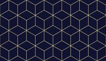 Gold line geometric pattern. Abstract modern rhombuses seamless, repeat hexagon texture design. Suitable for gift wrapping, banner, paper, fabric, decoration, prints. Vector illustration EPS 10.