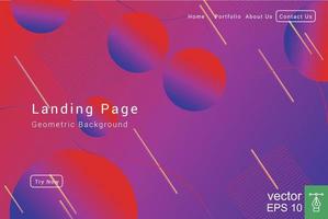 Abstract geometric background gradient color. Dynamic shapes composition. Futuristic design landing page, web header, banner. Vector illustration EPS 10.