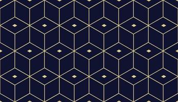 Gold line geometric pattern. Abstract modern rhombuses seamless, repeat hexagon texture design. Suitable for gift wrapping, banner, paper, fabric, decoration, prints. Vector illustration EPS 10.