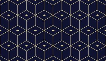 Gold line geometric pattern. Abstract modern rhombuses seamless, repeat hexagon texture design. Suitable for gift wrapping, banner, paper, fabric, decoration, prints. Vector illustration EPS 10.