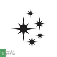 Shine, clean star icon. simple flat icon. Fresh, sparkle, bright, twinkle, shiny, glow, spark, celebration element. Vector illustration isolated on white background. EPS 10.