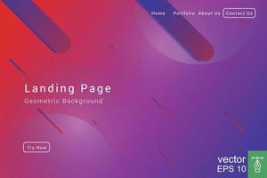 Abstract geometric background gradient color. Dynamic shapes composition. Futuristic design landing page, web header, banner. Vector illustration EPS 10.