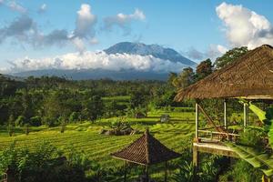 View on the mountain Agung. Bali, Indonesia. photo