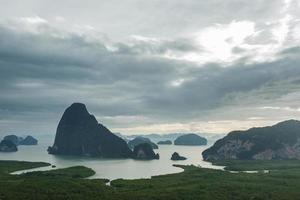 Beautiful view on the Phang Nga bay photo