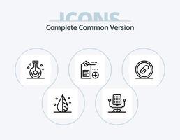 Complete Common Version Line Icon Pack 5 Icon Design. tag. add. shop. pointer. mouse vector