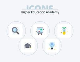 Academy Flat Icon Pack 5 Icon Design. . biology. detective. biological. lecture vector