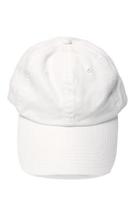 gorra de béisbol blanca sobre fondo blanco foto