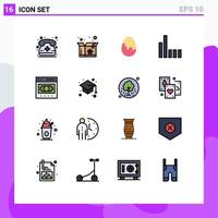 16 Creative Icons Modern Signs and Symbols of money ecommerce easter business phone Editable Creative Vector Design Elements