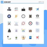 25 Creative Icons Modern Signs and Symbols of up wallet statistics money type Editable Vector Design Elements