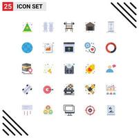 paquete de iconos de vector de stock de 25 signos y símbolos de línea para elementos de diseño de vector editables de máquina de compras de saldo de venta de reloj