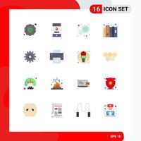 Stock Vector Icon Pack of 16 Line Signs and Symbols for files data technology history day Editable Pack of Creative Vector Design Elements