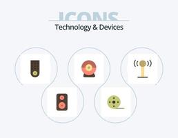 Devices Flat Icon Pack 5 Icon Design. . wifi. remote. signal. security vector