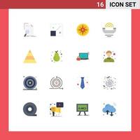 Flat Color Pack of 16 Universal Symbols of support help creative device navigator Editable Pack of Creative Vector Design Elements