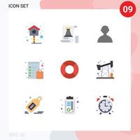 9 Creative Icons Modern Signs and Symbols of recreations float avatar shop clipboard Editable Vector Design Elements