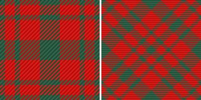Textile plaid check. Vector pattern tartan. Background fabric texture seamless.