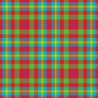 Plaid seamless pattern. Check fabric texture. Vector textile print.