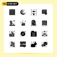 16 Creative Icons Modern Signs and Symbols of event business gift approved vacation Editable Vector Design Elements