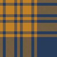 Plaid check pattern. Seamless fabric texture. Tartan textile print. vector