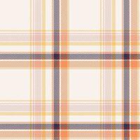 Plaid seamless pattern. Check fabric texture. Vector textile print.