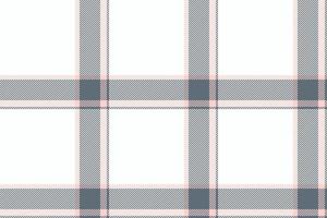 Plaid background, check seamless pattern in black white. Vector fabric texture for textile print, wrapping paper, gift card or wallpaper.