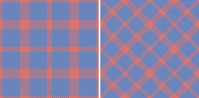 Fabric seamless check. Background plaid vector. Tartan pattern textile texture. vector