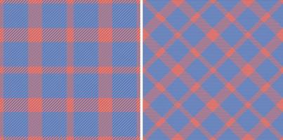 Fabric seamless check. Background plaid vector. Tartan pattern textile texture. vector