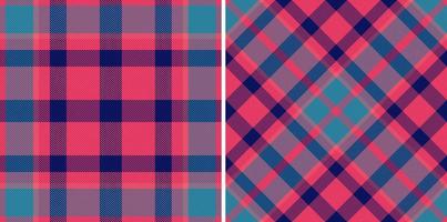 Seamless check vector. Texture plaid fabric. Tartan textile pattern background. vector