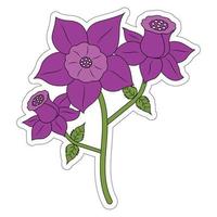 cute flower illustration graphic vector