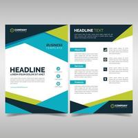 Business brochure design template vector