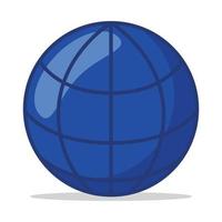 Internet Globe Grid vector